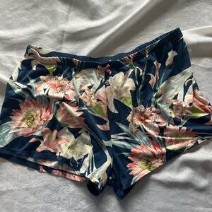 Flora Nikrooz Blue and Pink Floral Pajamas woman’s XL